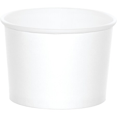 Creative Converting White Treat Cups, 3.5"x2.5", 96PK 349817